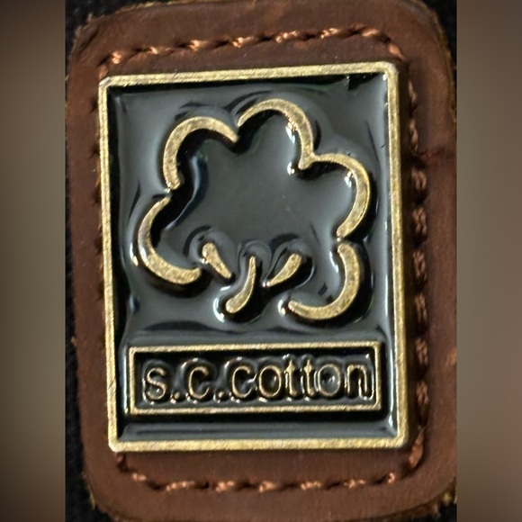 SC COTTON Messenger Crossbody Canvas Leather Bag 20x16” - Picture 14 of 14